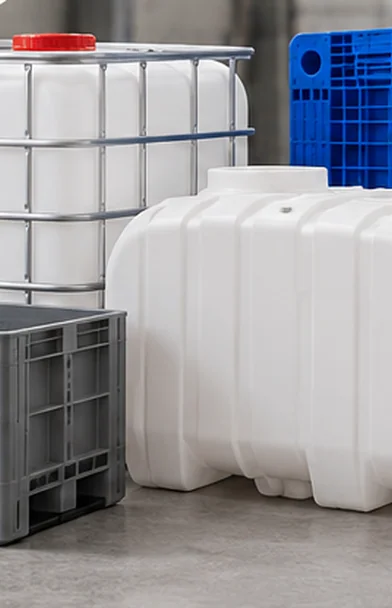 Tanque de agua y tanque IBC de HDPE fabricados en una máquina de extrusión-soplado de gran formato